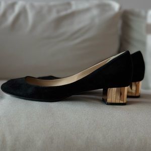 Gucci black suede shoes authentic